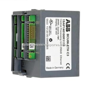 ABB BCU06-ETH C3 1SAP140100R1170 AC500 PLC CPU Module with LCD Display & Ethernet